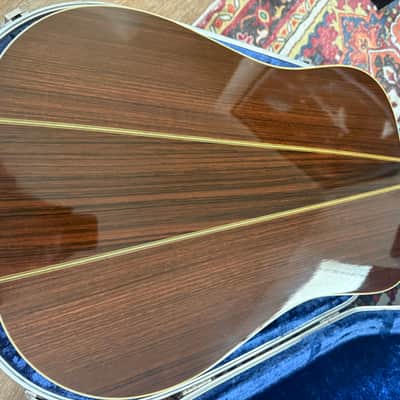 Martin D-76 CF Martin Bi-Centennial Guitar 1976 - Three-piece Rosewood back, herringbone backstrips, rosette soundhole, thirteen pearl stars in ebony fingerboard, and pearl eagle in headstock. image 23
