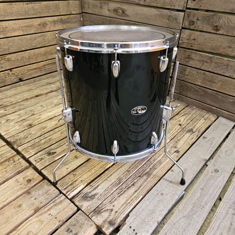 Slingerland 16" Floor Tom Drum, Black USED! RKSLN220726 image 1