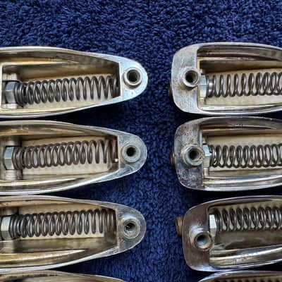 Slingerland Lot of 10 Vintage Bass Drum Lugs 70s - Chrome image 11