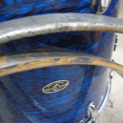 Slingerland/Ludwig?? 2 - 25 1/2" maple bass drum hoops 1920's silver/refin   (321) Bild 3