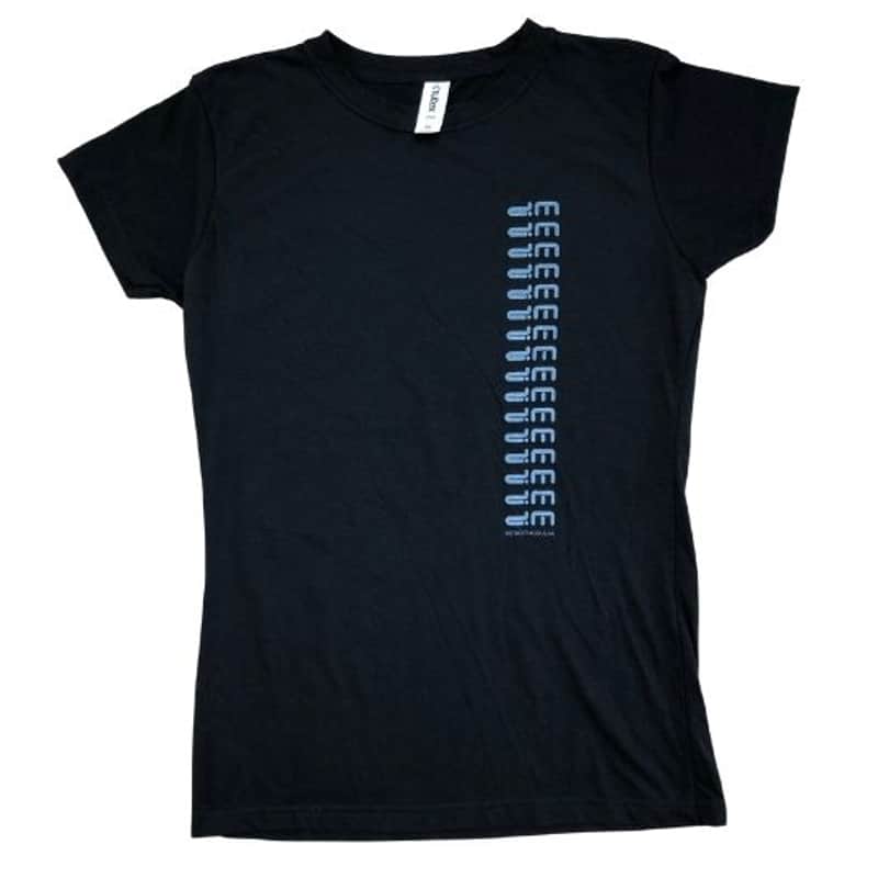 DM T-SHIRT-Women's Vertical Logo / Large / Black : BRAND NEW :  [DETROIT MODULAR] image 1