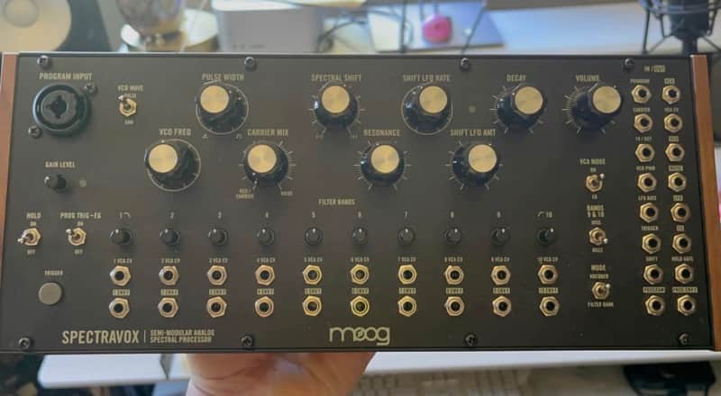 Moog Spectravox Semi-Modular Analog Spectral Processor 2024 - Present - Black with Wood Sides image 1