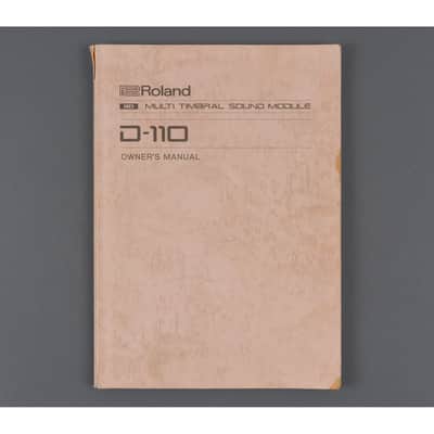 Roland D-110 Owner's Manual
