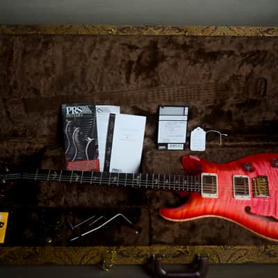 PRS Custom 24 Semi-Hollow Wood Library Bonnie Pink 10 Top image 2