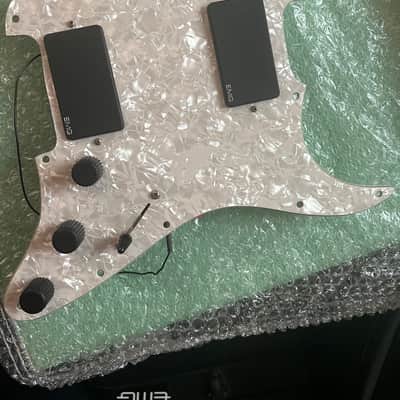 EMG KH21 Kirk Hammett HH Pre-Wired Loaded Pickguard 2010s - Black/White Pearl image 1