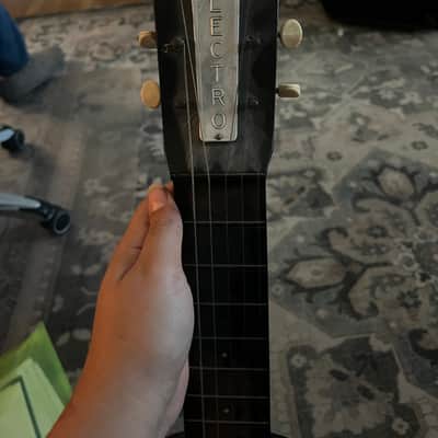 Rickenbacker Electro Model B Lap Steel 1946 - 1955 - Black with White Plates image 3