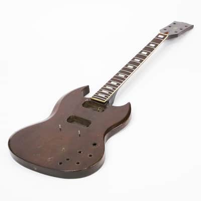 1972 Gibson SG Standard Walnut Body Factory Bigsby Deluxe Model Vintage Electric Guitar Husk Neck & Body Only for Project Repair Restoration image 2