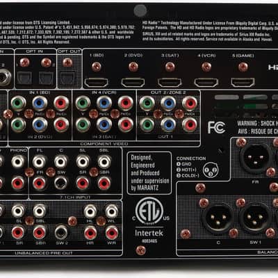 Marantz AV7005 Pre Tuner Audio Video Preamplifier Processor w/ Remote & Manual image 7