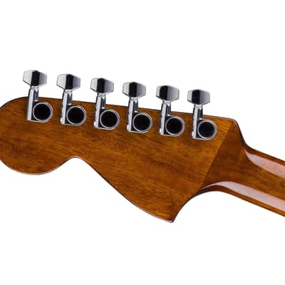 California Standard Monterey E, Sapele Top, Ivory Pickguard, Natural Sapele image 4