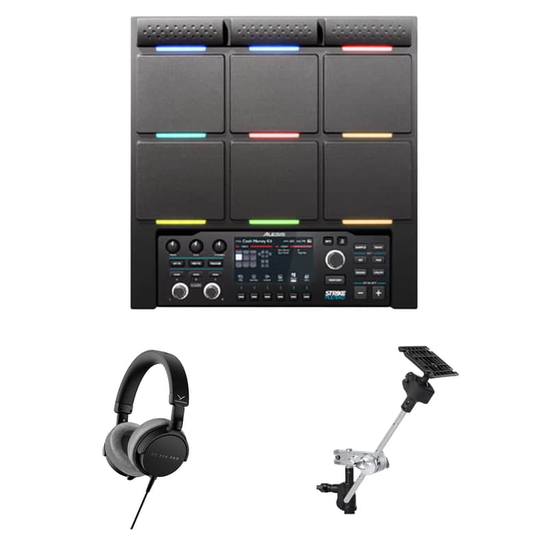 Alesis Strike MultiPad Percussion Pad with Sampler and Looper + Headphones + Clamp Mount image 1