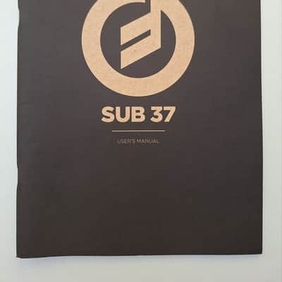 Moog Sub 37 User's Manual