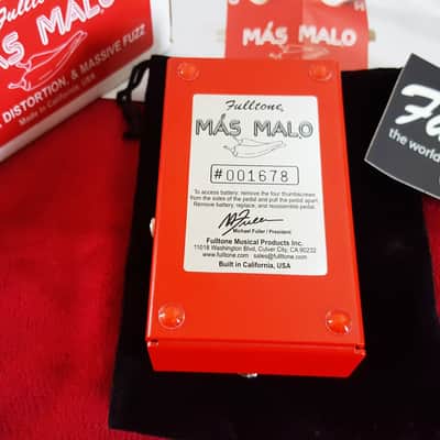 (MINT) Fulltone Mas Malo Distortion / Fuzz 2010s - Red image 11