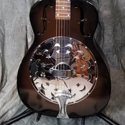 RARE 1994 Dobro Duolian Electric Model 90 Moon & Stars - Brownburst! image 2