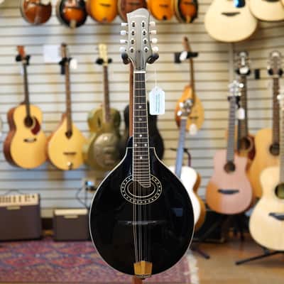 Eastman MD404-BK Oval Hole A-Style Mandolin Black w/Hard Case image 4