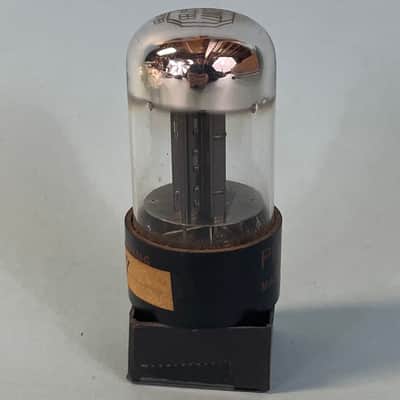 1957 Sylvania 6SN7GTB Vintage Philco Black Plate Chrome Top Preamp Tube! T265 image 2