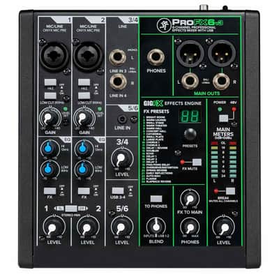 Mackie ProFX6v3 6 Channel Pro Analog Live/Recording Mixer Effects & USB - Open Box Mint image 1