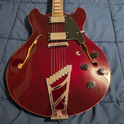 D'Angelico Premier Series DC - Trans Wine Red image 1