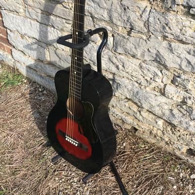 Silvertone Parlor Guitar Red Burst Scalloped X Braced Top image 6