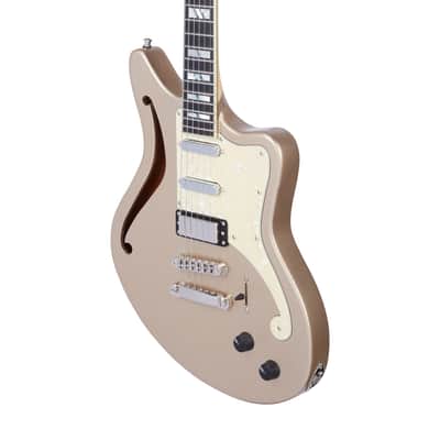 D'Angelico Deluxe Series Bedford SH Electric Guitar With USA Seymour Duncan Pickups & Stopbar Tailpi image 3