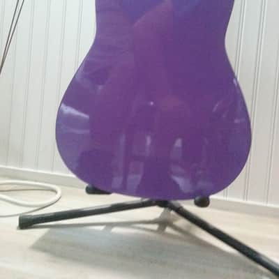 Miley Cyrus - Hannah Montana Purple Acoustic Guitar - Washburn image 6