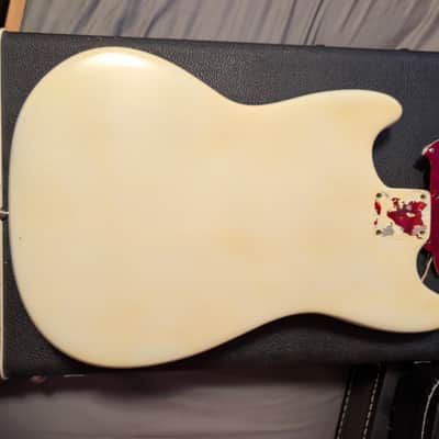 1965 Fender Mustang Olympic white refin plus parts image 3