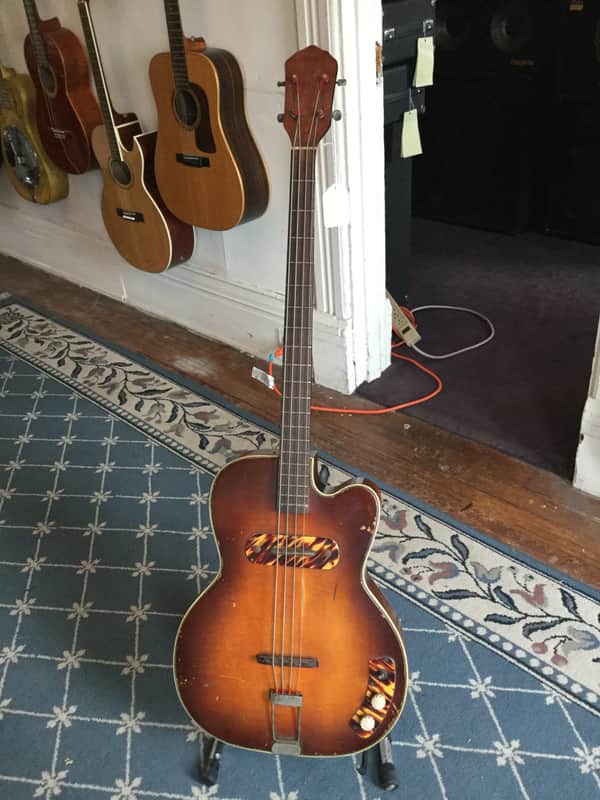 Kay Thin Twin K162 Bass 1950's Tobacco Burst image 1