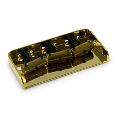 WD Half Size Intonated Bridge For Fender Telecaster - Gold image 1