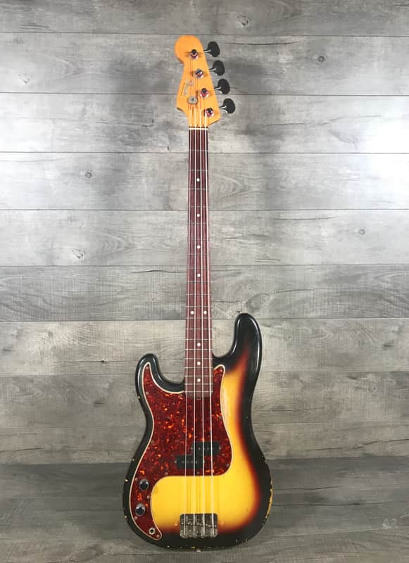 Fender Precision Bass 1966 Sunburst Lefty image 1