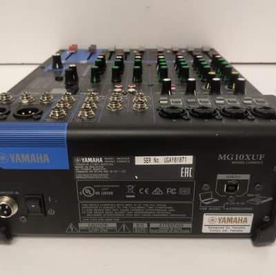 Yamaha MG10XUF 10 Channel Analog Mixer 2018 - Present - Black image 3
