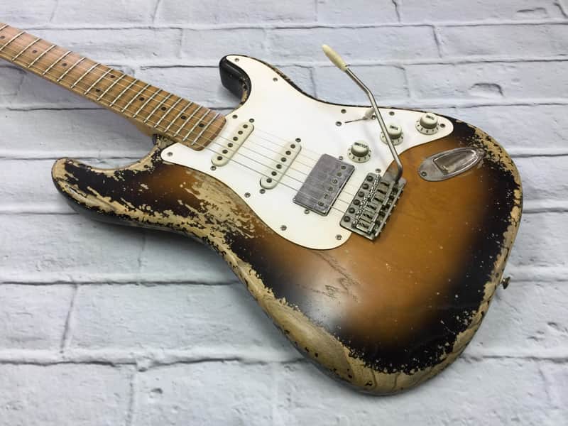 Fraser Guitars Vintage 50s Style Stratocaster HSS Tobacco Burst Relic Strat  *MADE TO ORDER