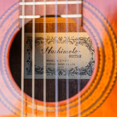 Vintage Hashimoto G-100 Classical Guitar MIJ (1970s) – Aged Tone – Maruha Gakki – Premium Player image 18