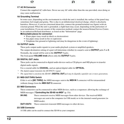 Roland Edirol SD-80 — 2 in 1 Owners Manual Guide Guide — 169 Pages — USA Made image 6