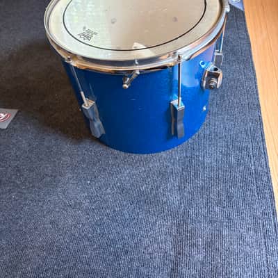 1960s Ludwig Drum Set Blue Sparkle 22/13/16 w/ bonus 14" image 15
