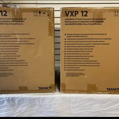 ( PAIR ) Tannoy VXP 12-WH Dual Concentric Powered Sound Reinforcement Loudspeaker (White) 12” - New Open Box image 2