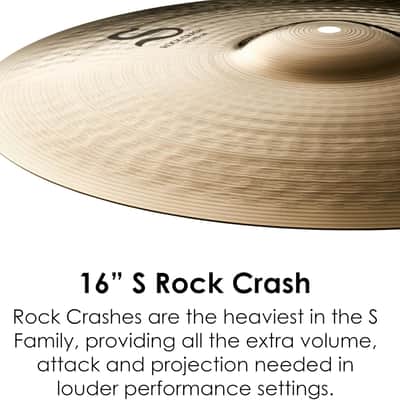 Zildjian S16RC S Series 16" Rock Crash Drum Set Cymbal image 2