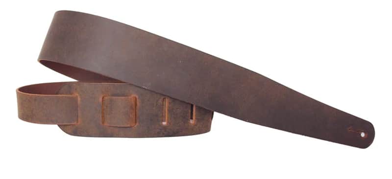 LM Products LS-2301GL BR Crazyhorse Leather Guitar Strap image 1
