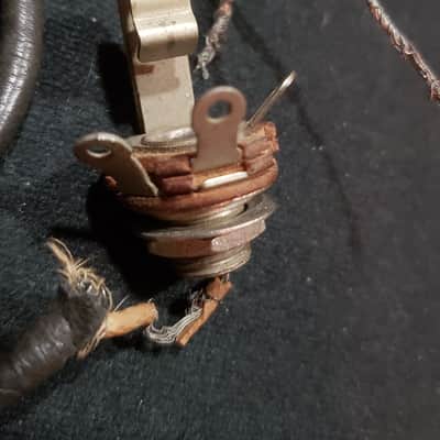 50’s Les Paul Jack 17” Insulated Wire Vintage Gibson Switchcraft Output 1950’s image 5