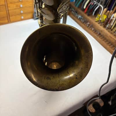 King Super 20 Around 1947 - Bare Brass image 7