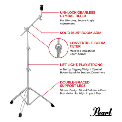 Pearl BC830 Cymbal Boom Stand image 3