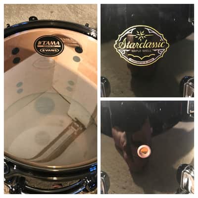 Tama Starclassic Maple 10, 12, 16, 22 Piano Black Drum Set w/Cases Made In Japan image 16