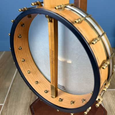 Rickard 12" Cherry Little Wonder Banjo with Antiqued Brass Hardware image 8