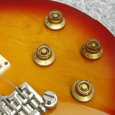 2010 Fernandes Burny LPB-65 STANDARD Vintage Cherry Sunburst Made in China image 5