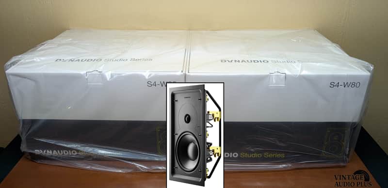 Dynaudio Studio Series S4-W80 In-Wall Speakers (Pair) Original Box image 1