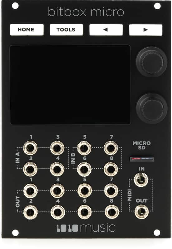 1010music Bitbox Micro Eurorack Compact Sampler with Touchscreen - Black image 1