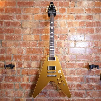 Gibson Custom Shop Flying V Standard Electric Guitar Gold Top | Benchmark Series | CS 300703 | Guitars In The Attic image 2