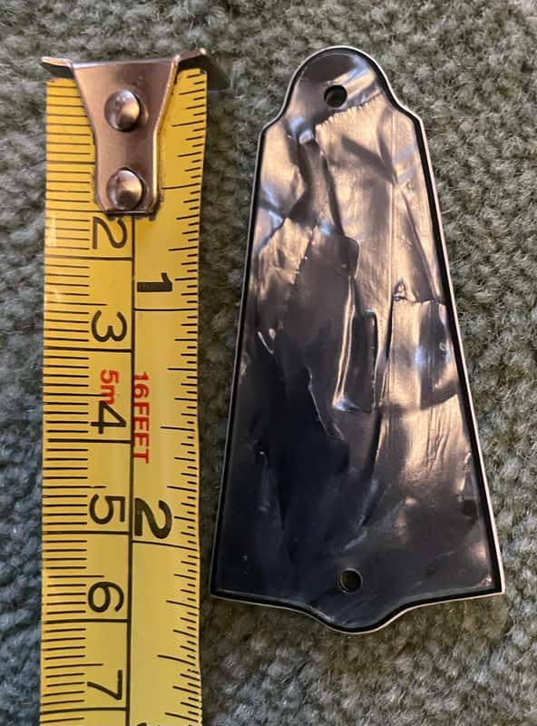 Unknown Pearloid truss rod cover 50s-90s Grey image 1