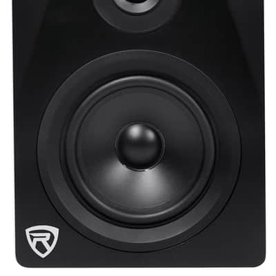 Pair Rockville APM5B 5.25" 250W Powered USB Studio Quality Bookshelf Speakers image 4