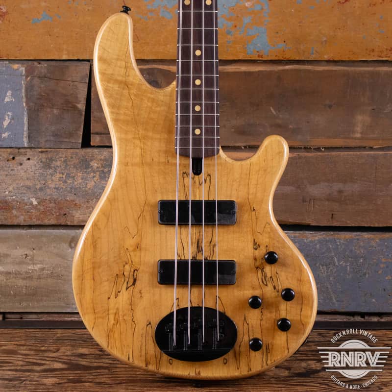Lakland 44-01 Deluxe - Spalted Maple with Black Hardware and Rosewood Fingerboard image 1