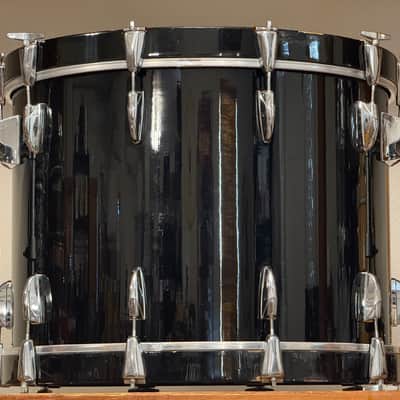 1986 Yamaha 8000 Tour Custom Piano Black Lacquer 12/13/16/22 Drum Kit image 6