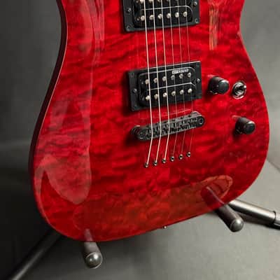 ESP LTD MH-200QM NT Electric Guitar See-Thru Black Cherry (768) image 3